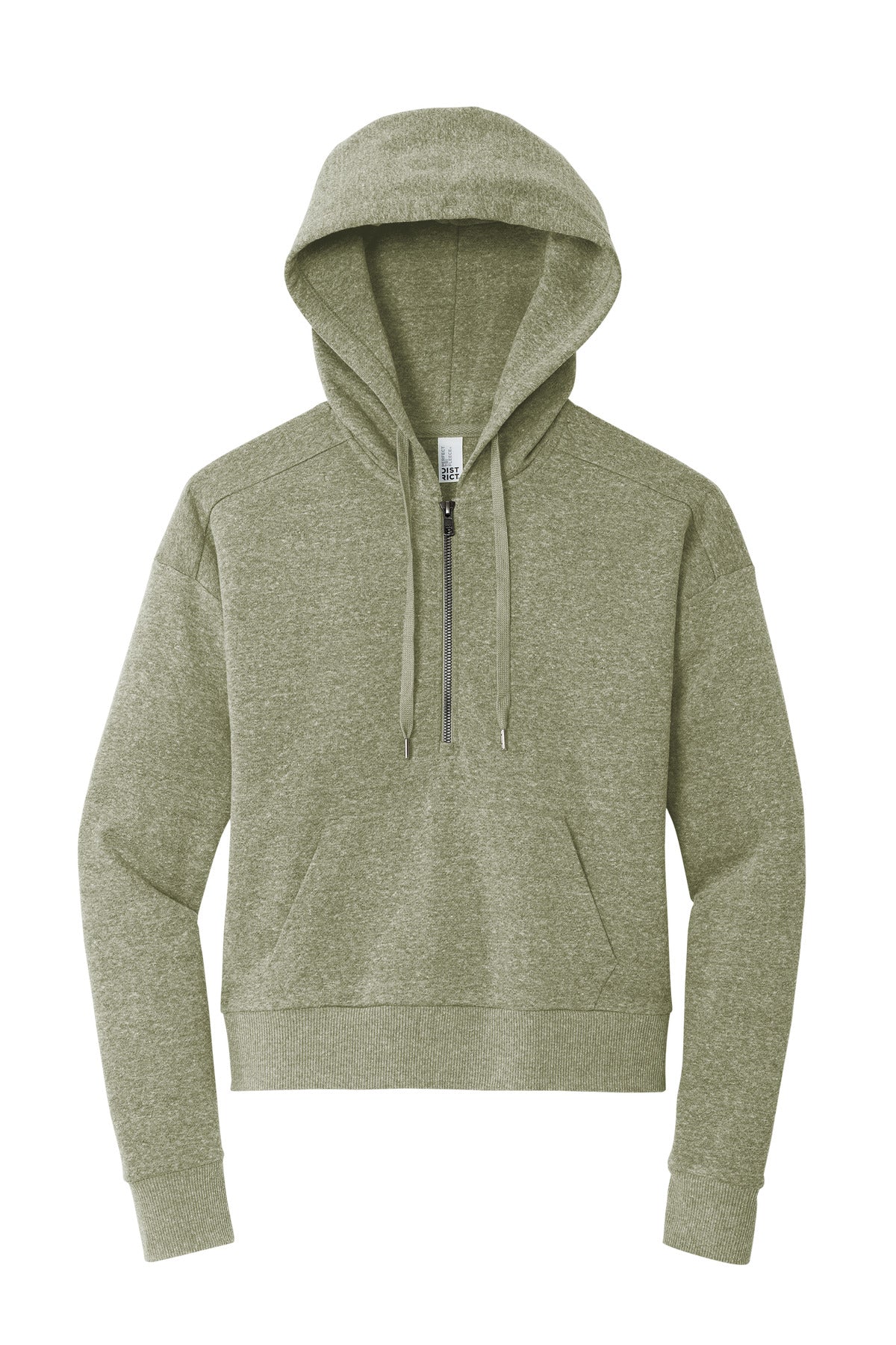 Ladie Perfect Tri-Blend Fleece Lightweight 1/2 Zip Pullover