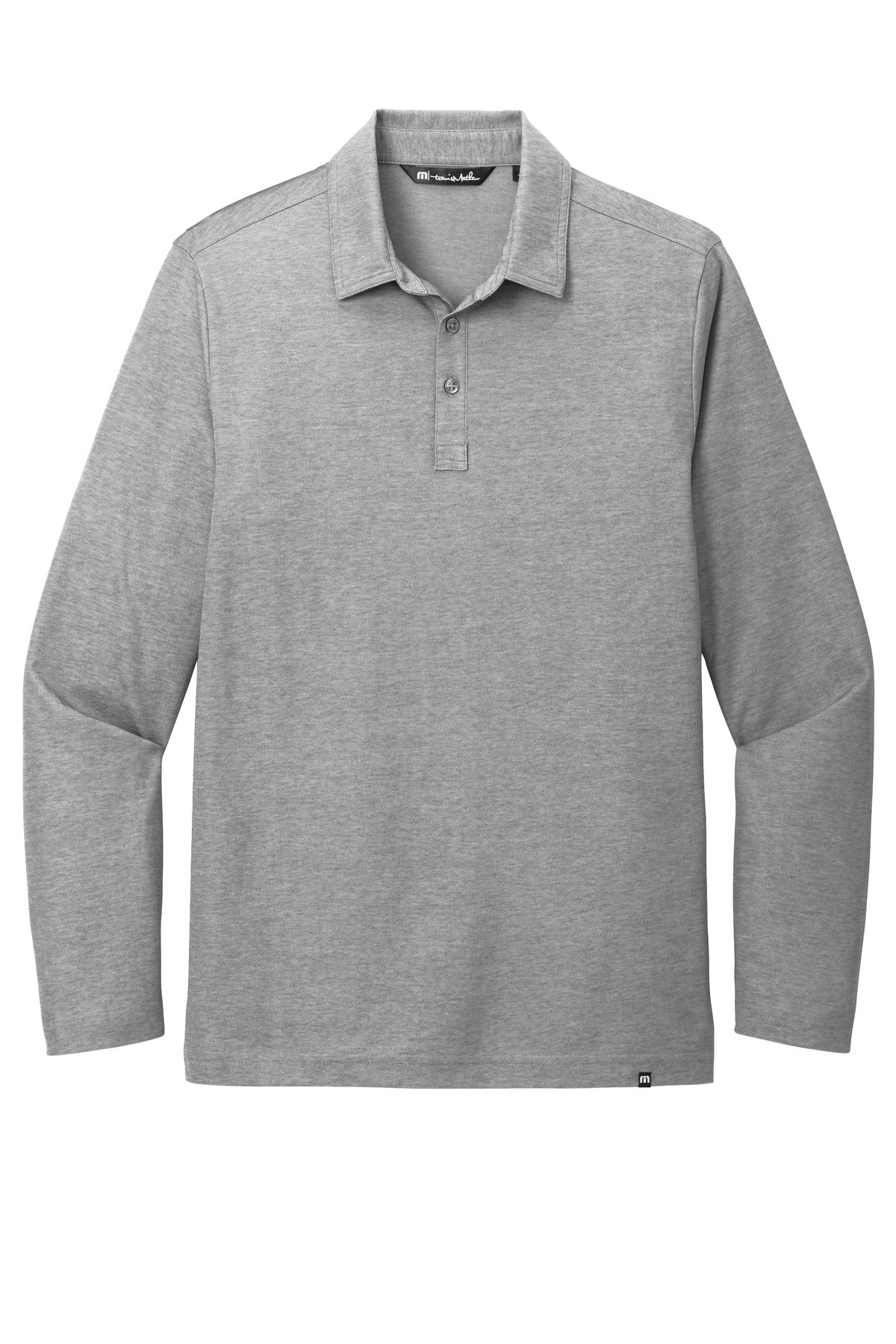 TravisMathew Oceanside Heather Long Sleeve Polo