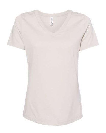 Ladies Heathered Soft Jersey Relaxed V-Neck T-shirt