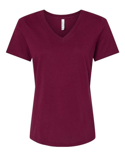 Ladies Soft Jersey Relaxed V-Neck T-shirt