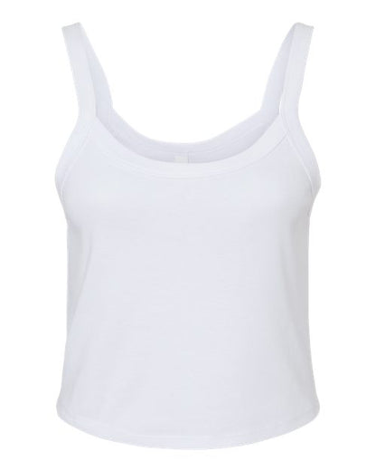 Ladies Micro Rib Spaghetti Strap Tank