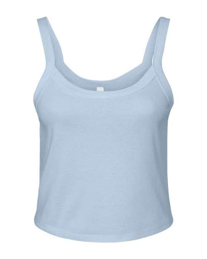 Ladies Micro Rib Spaghetti Strap Tank