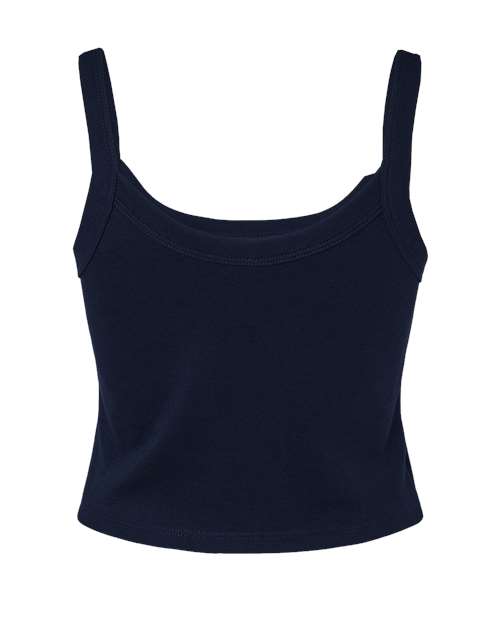 Ladies Micro Rib Spaghetti Strap Tank
