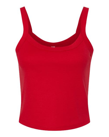 Ladies Micro Rib Spaghetti Strap Tank