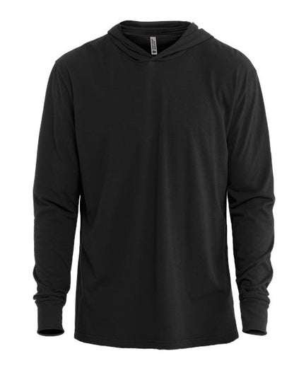 Soft CVC Hooded Long Sleeve T-shirt