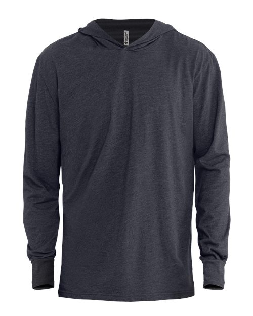 Soft CVC Hooded Long Sleeve T-shirt