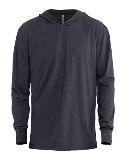 Soft CVC Hooded Long Sleeve T-shirt