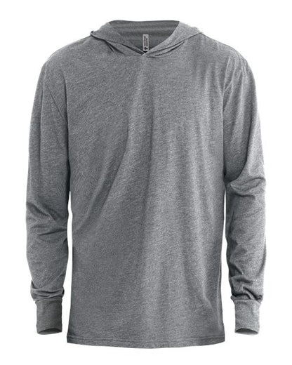 Soft CVC Hooded Long Sleeve T-shirt
