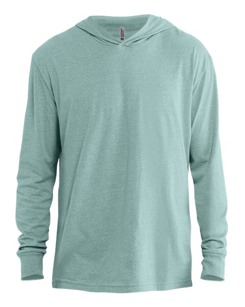 Soft CVC Hooded Long Sleeve T-shirt