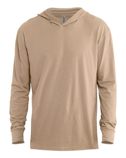 Soft CVC Hooded Long Sleeve T-shirt