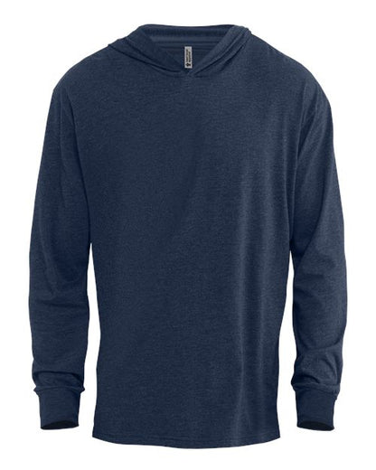 Soft CVC Hooded Long Sleeve T-shirt