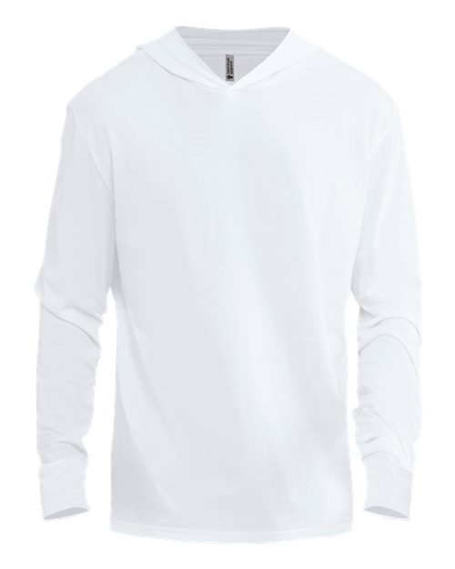 Soft CVC Hooded Long Sleeve T-shirt