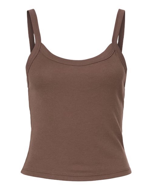 Ladies Micro Rib Spaghetti Strap Tank