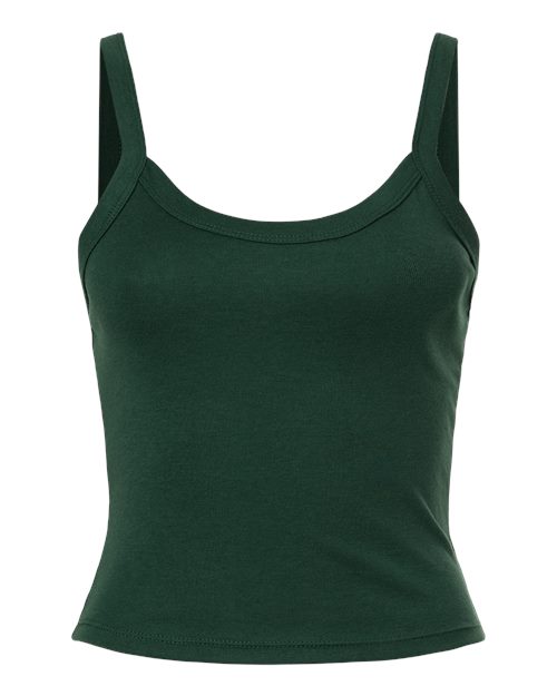 Ladies Micro Rib Spaghetti Strap Tank