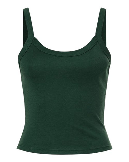 Ladies Micro Rib Spaghetti Strap Tank