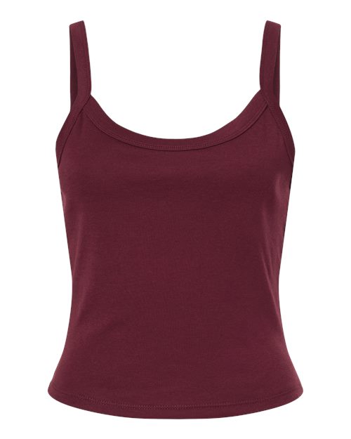 Ladies Micro Rib Spaghetti Strap Tank
