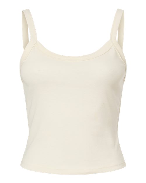 Ladies Micro Rib Spaghetti Strap Tank