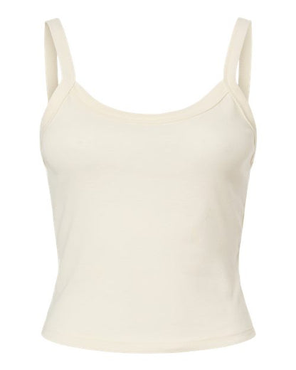 Ladies Micro Rib Spaghetti Strap Tank