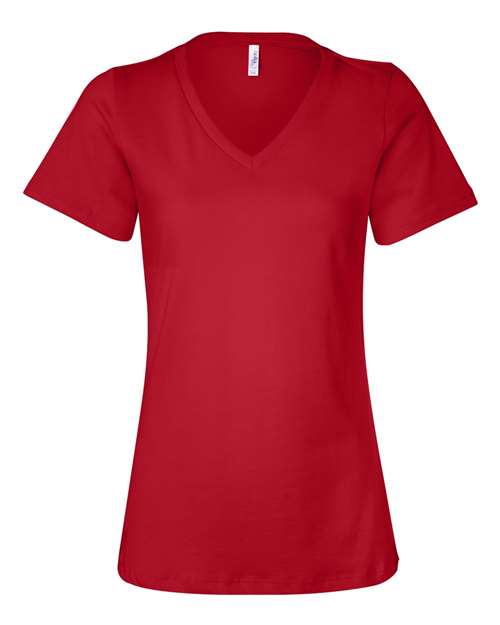 Ladies Soft Jersey Relaxed V-Neck T-shirt