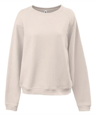 Ladies Modern Cord Crew
