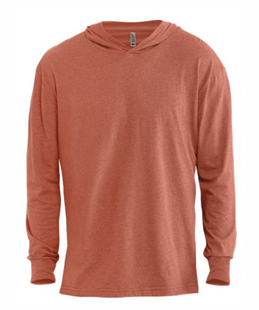 Soft CVC Hooded Long Sleeve T-shirt