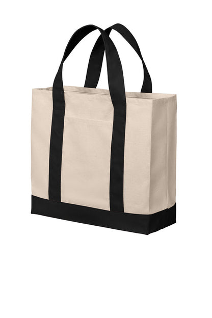 2-Tone Cotton Canvas Tote