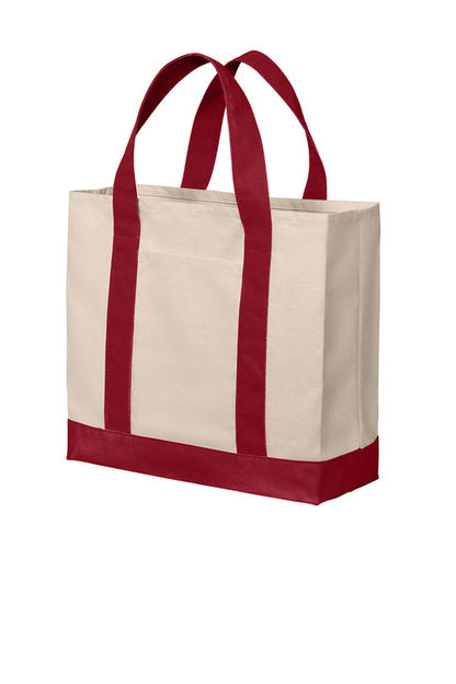 2-Tone Cotton Canvas Tote