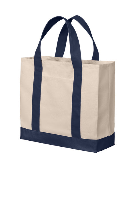 2-Tone Cotton Canvas Tote