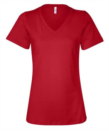 Ladies Soft Jersey Relaxed V-Neck T-shirt