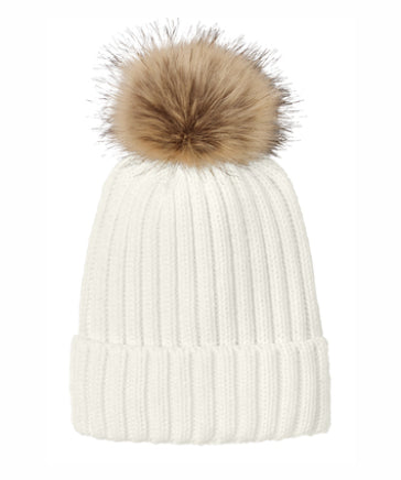 Faux Fur Pom Beanie