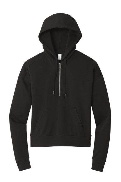 Ladie Perfect Tri-Blend Fleece Lightweight 1/2 Zip Pullover