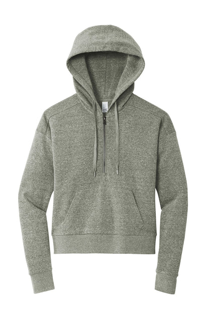 Ladie Perfect Tri-Blend Fleece Lightweight 1/2 Zip Pullover