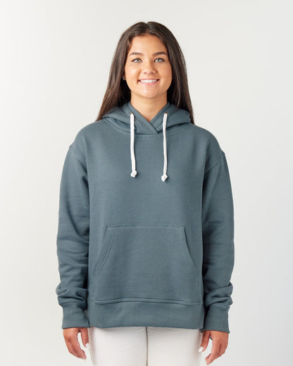 Ladies Drop Tail Hooded Sweatshirt