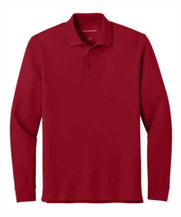 Wearever Signature Pique Long Sleeve Polo Shirt