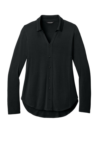 Ladies Luxe Knit Button Tunic