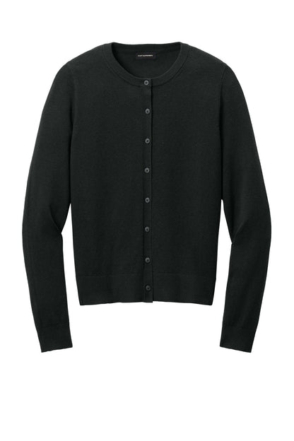 Ladies Easy Care Crewneck Cardigan Sweater