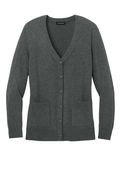 Ladies Easy Care Button-Up Cardigan Sweater