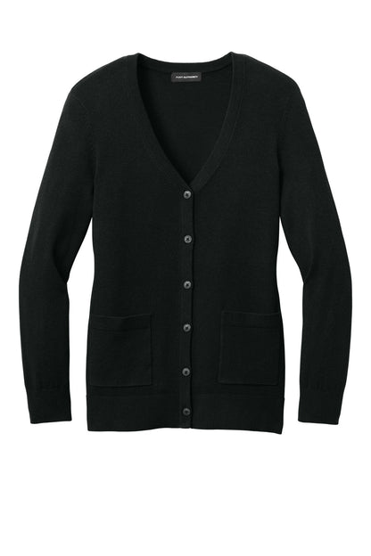 Ladies Easy Care Button-Up Cardigan Sweater